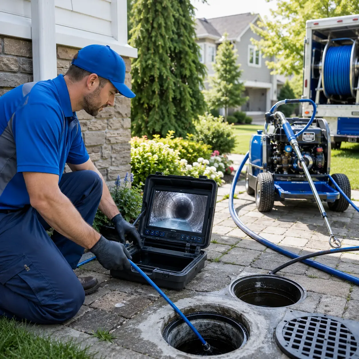 Outdoor drain cleaning professionals serving Rochester Mills, PA