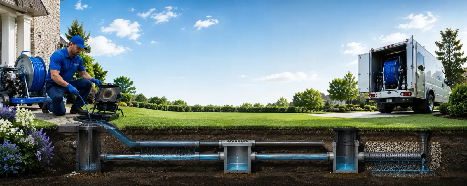 Outdoor drain cleaning information for Rochester Mills, PA